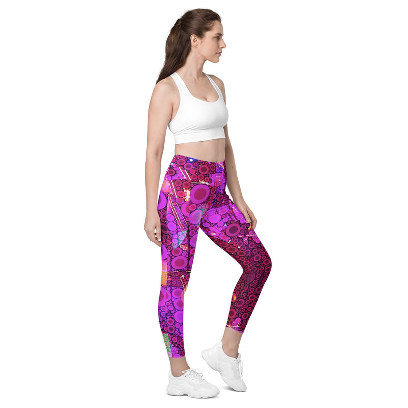 Spotted Stripers NYE Leggings with Pockets