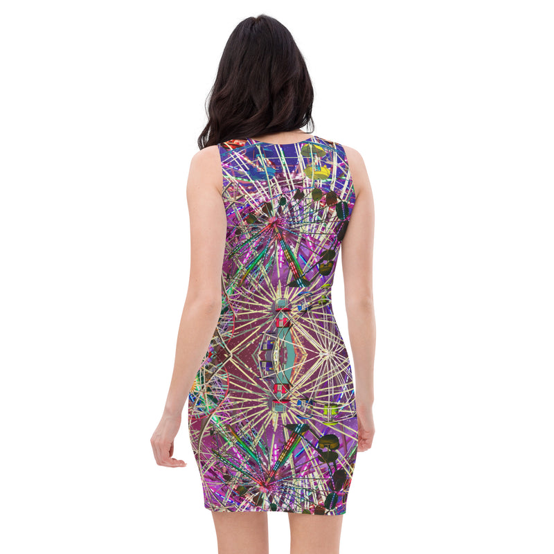 Monde Wheel Bodycon Dress