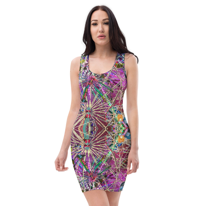 Monde Wheel Bodycon Dress