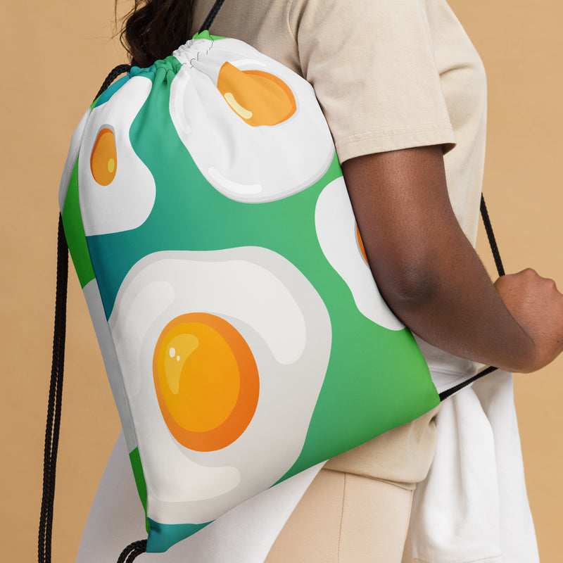 Monde Eggs Drawstring Bag