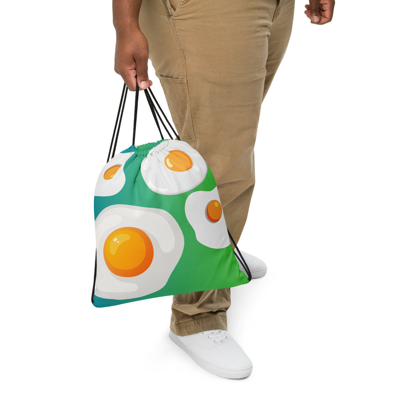 Monde Eggs Drawstring Bag