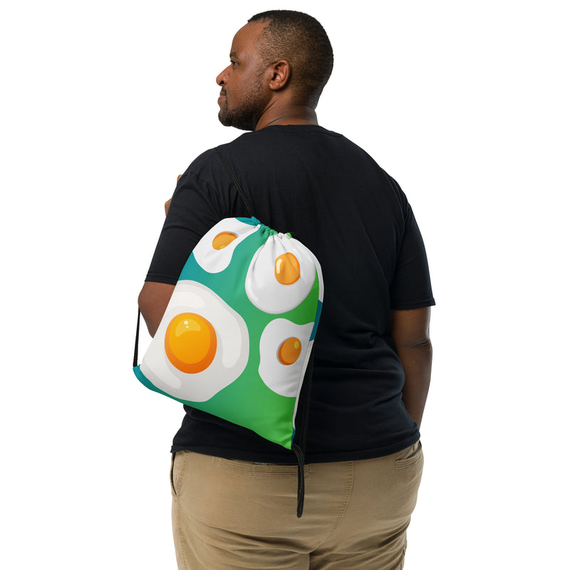 Monde Eggs Drawstring Bag