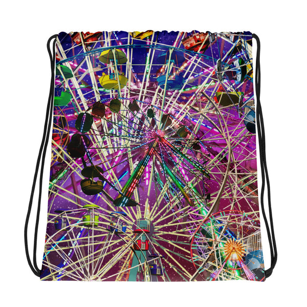 Monde Wheel Drawstring Bag