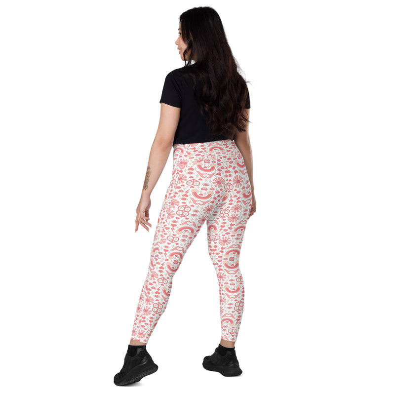 Pyschedelic Peace and Love Leggings with Pockets