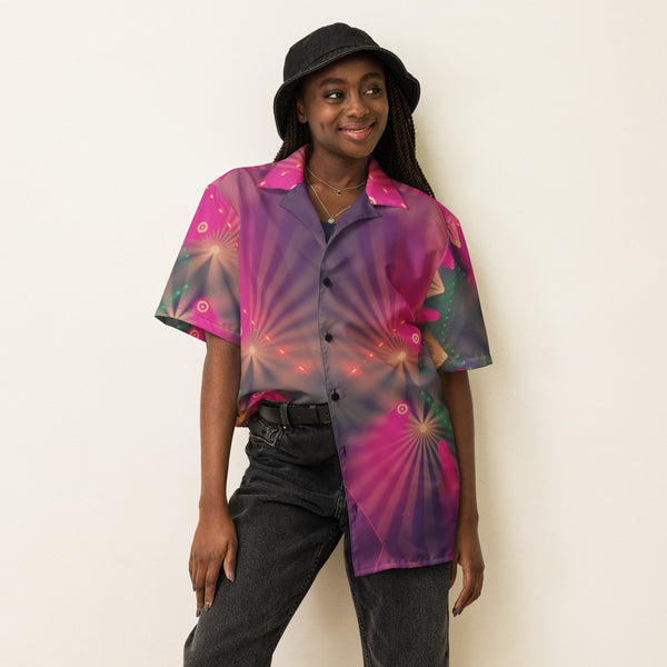 Sun Bright Oversized Button Shirt - Unisex