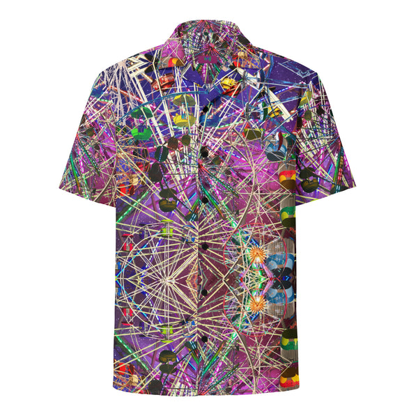 Monde Wheel Unisex Button Down