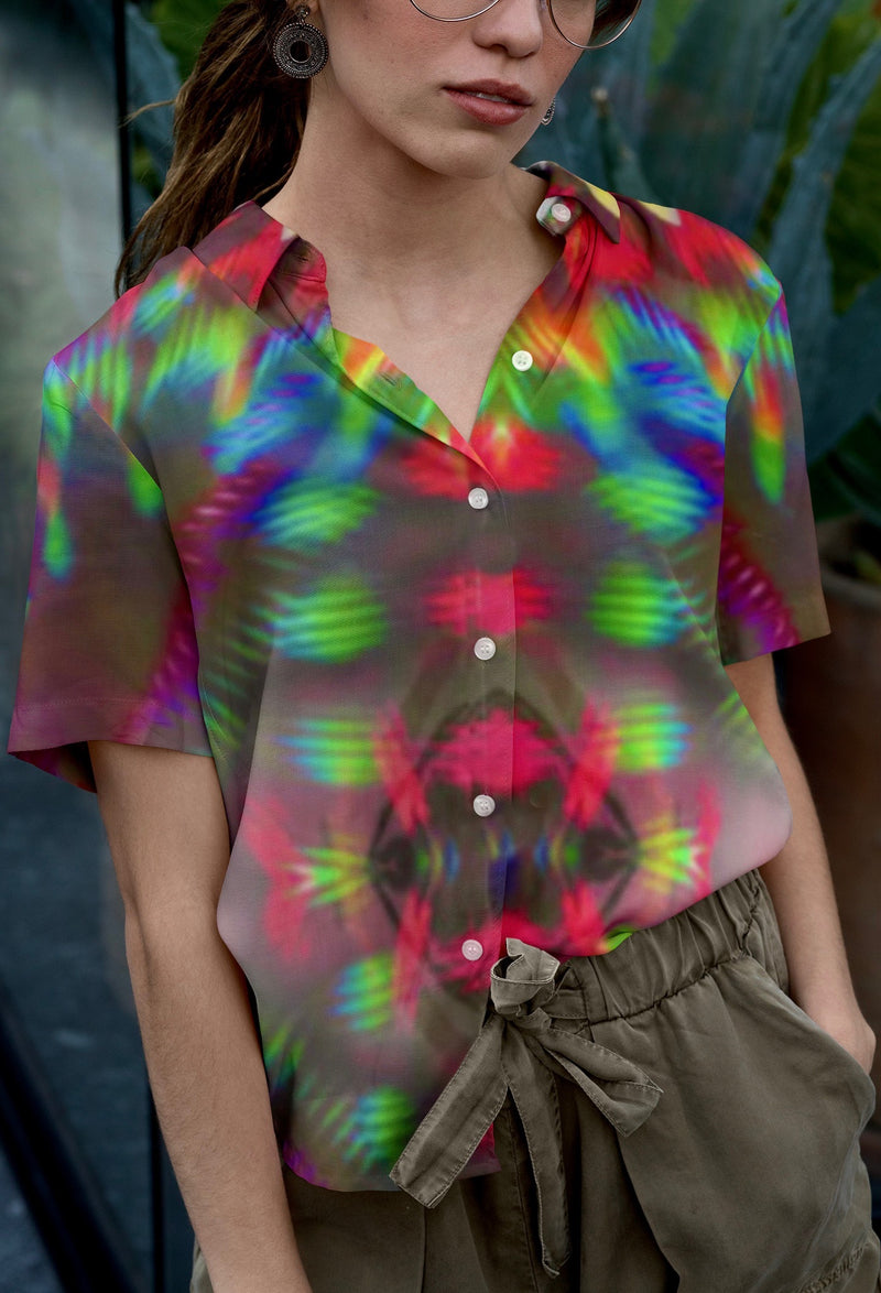 Prism Hawaiian Shirt With Pocket