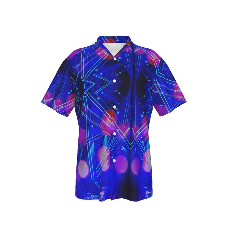 Rhombus Hawaiian Shirt With Pocket