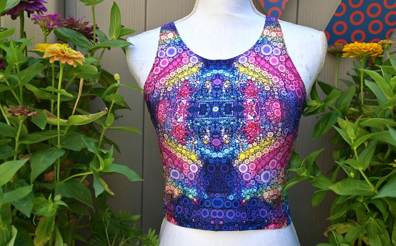 Sewn On Crop Top - A Circus of Light 