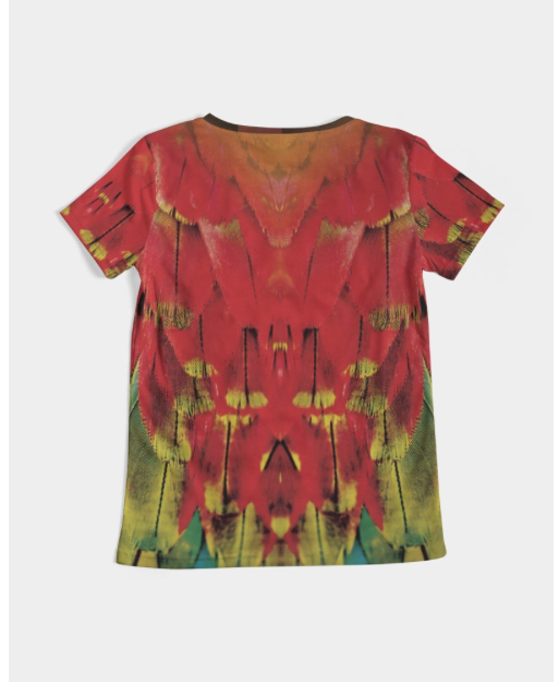 Macaw Women's V Neck SAMPLE in SIZE MEDIUM - ONE AVAILABLE - A Circus of Light 