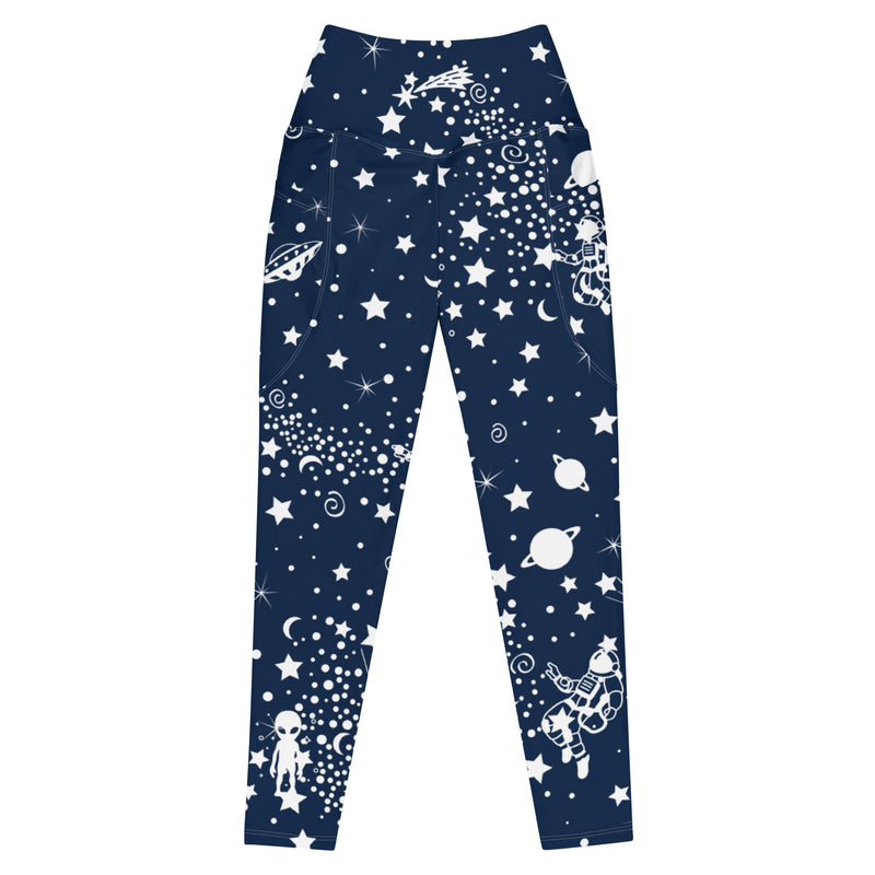 Silver Planet Leggings with pockets - A Circus of Light 