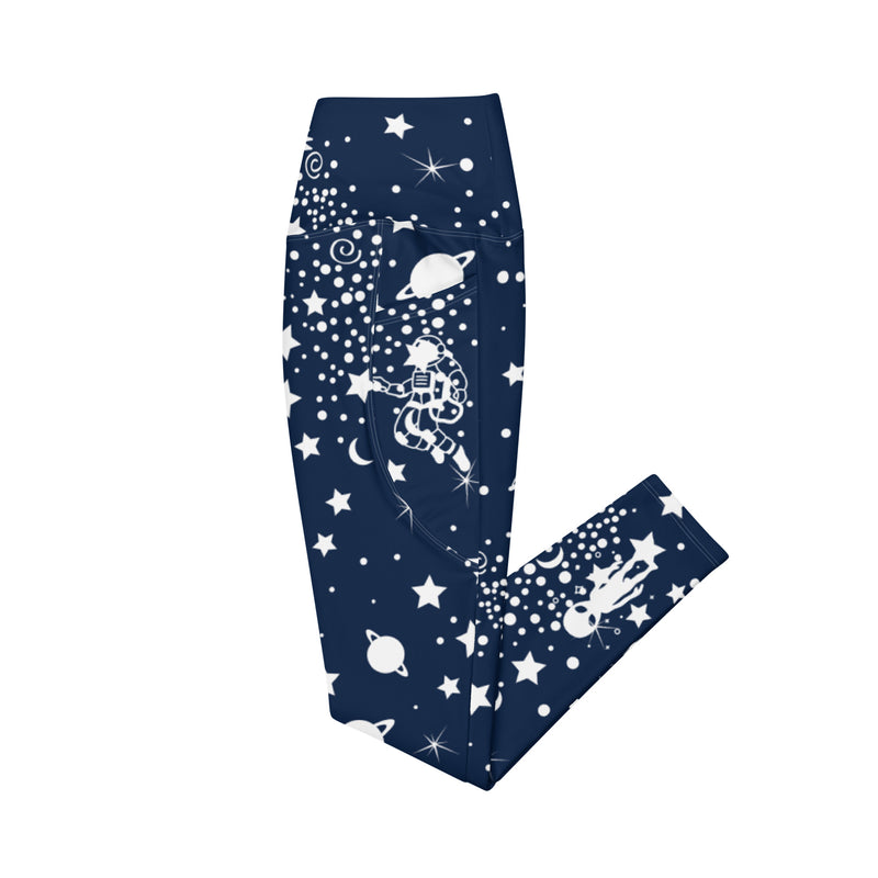 Silver Planet Leggings with pockets - A Circus of Light 