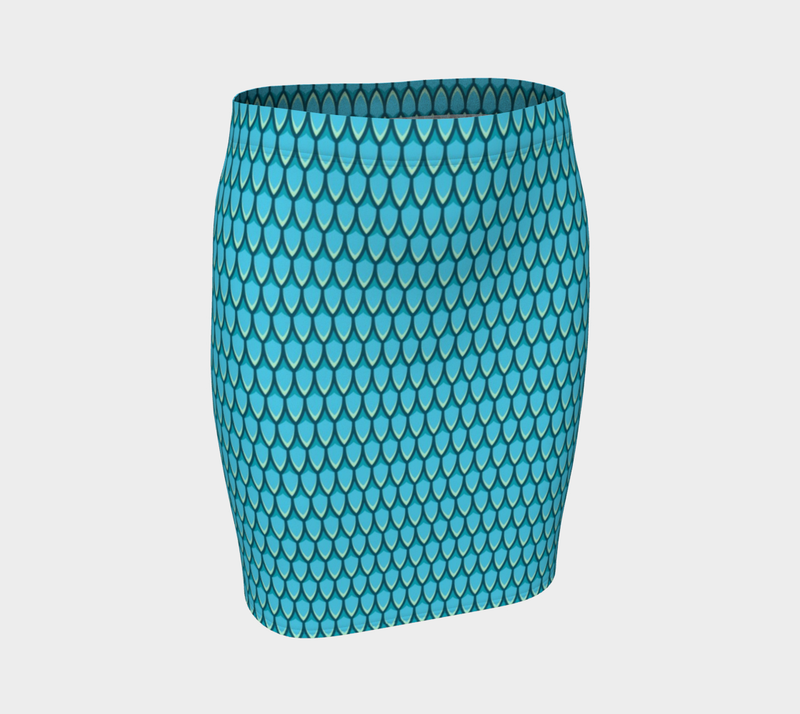 Dragon Skin Fitted Skirt