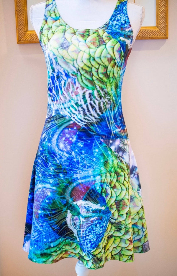 Peacock Flare Dress - A Circus of Light 