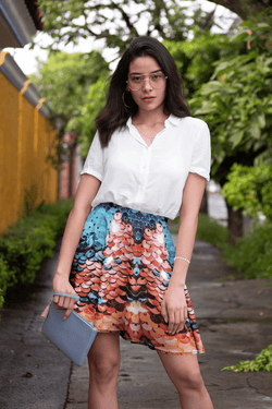 Mexico Scales Skater Skirt - A Circus of Light 