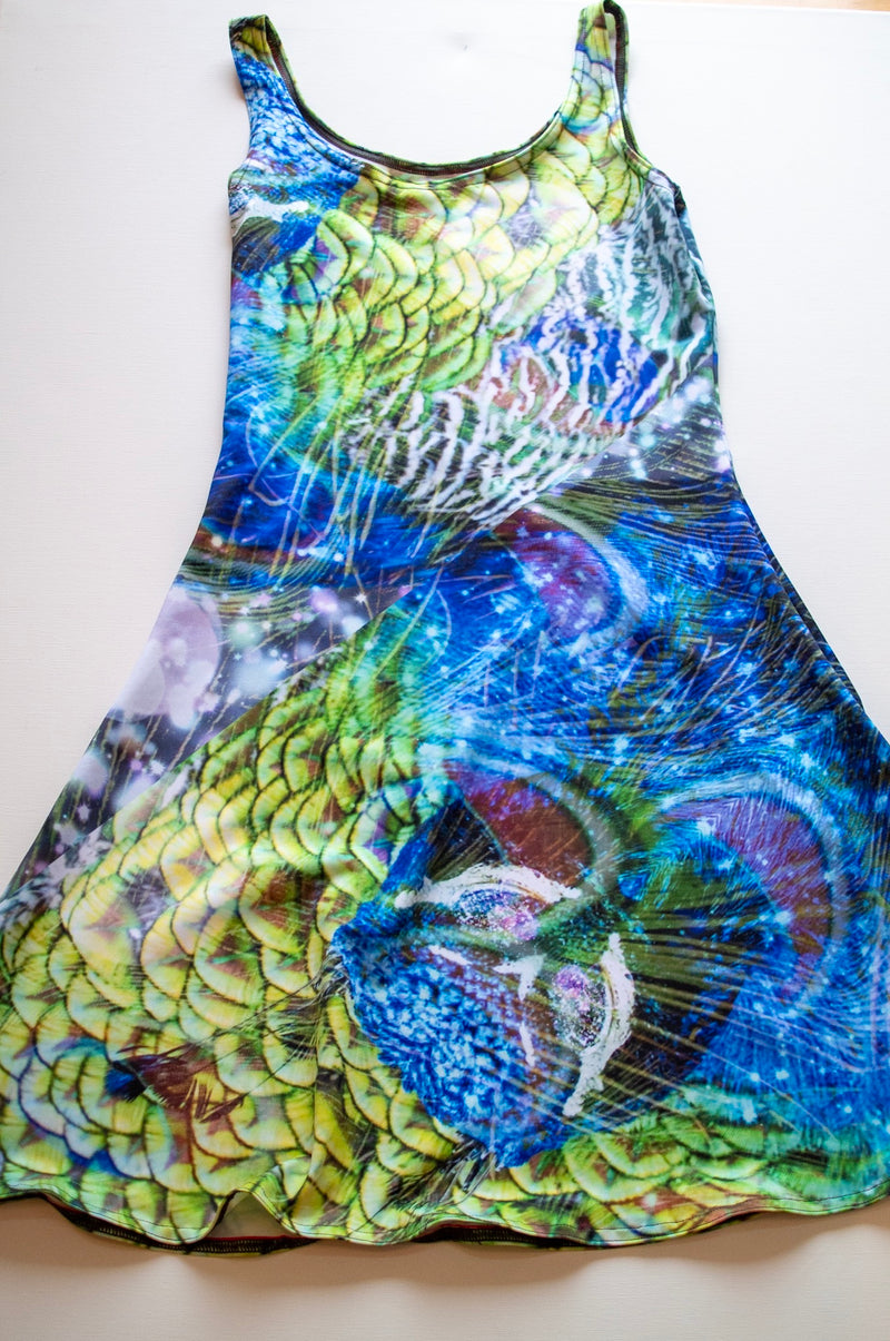 Peacock Flare Dress - A Circus of Light 