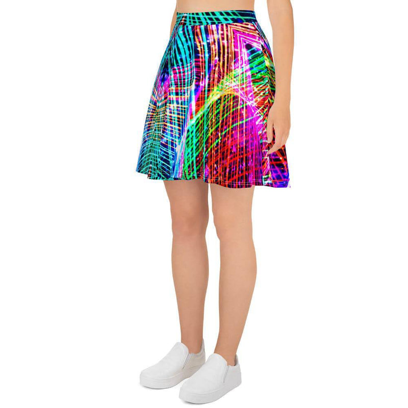 Cadillac Rainbows Skater Skirt - A Circus of Light 